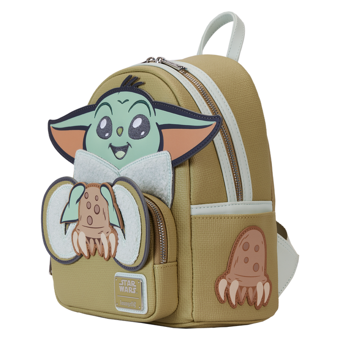Loungefly Star Wars: The Mandalorian Grogu & Crabbies Cosplay Mini Backpack
