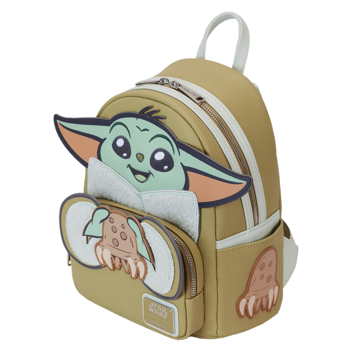 Loungefly Star Wars: The Mandalorian Grogu & Crabbies Cosplay Mini Backpack
