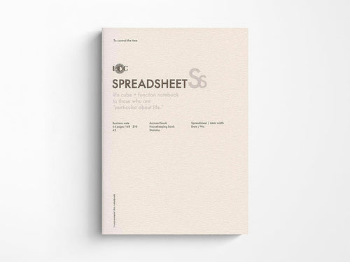 Luddite A5 Notebook - Spreadsheet