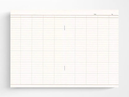 Luddite A5 Notebook - Spreadsheet