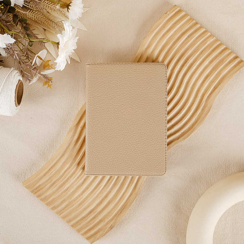 Lychee Pattern Leather Kindle Case - Khaki