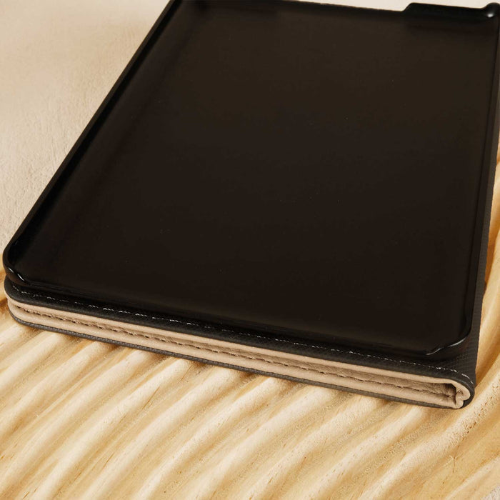 Lychee Pattern Leather Kindle Case - Khaki