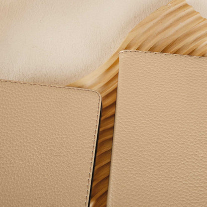 Lychee Pattern Leather Kindle Case - Khaki
