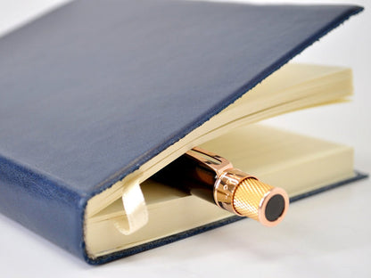 Manhattan Navy Blue Leather Journal