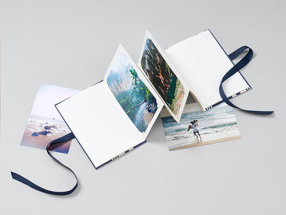 Marine Stripes Leporello Photo Album