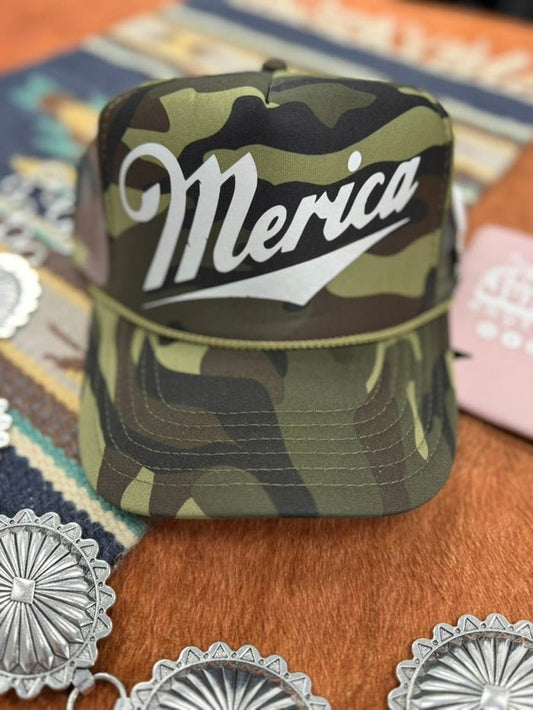 Merica Camo Trucker Hat
