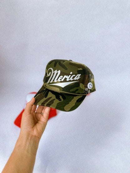 Merica Camo Trucker Hat