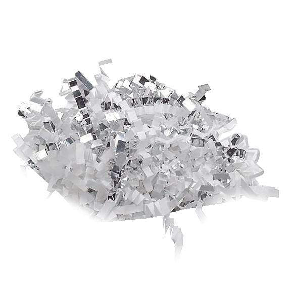 Silver/White Custom Metallic Crinkle Paper - Corporate Gifts