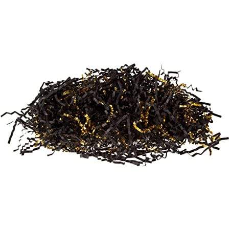 Gold/Black Custom Metallic Crinkle Paper - Corporate Gifts