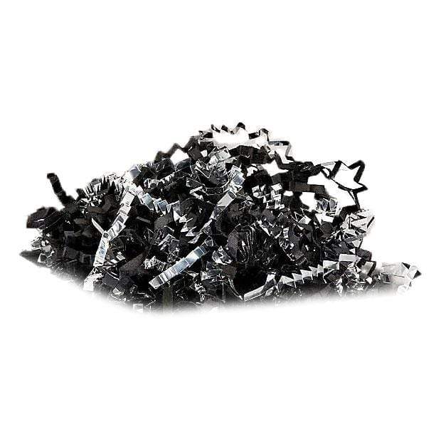 Silver/Black Custom Metallic Crinkle Paper - Corporate Gifts