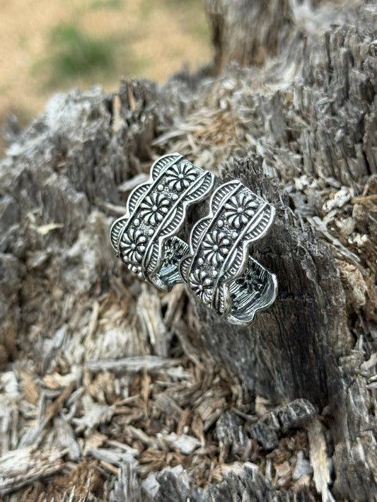 Midnight Garden Half Hoop Earrings