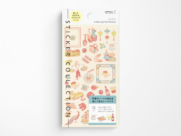 Midori Stickers - Vietnamese Motifs