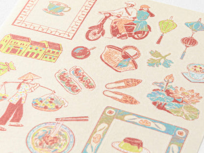 Midori Stickers - Vietnamese Motifs