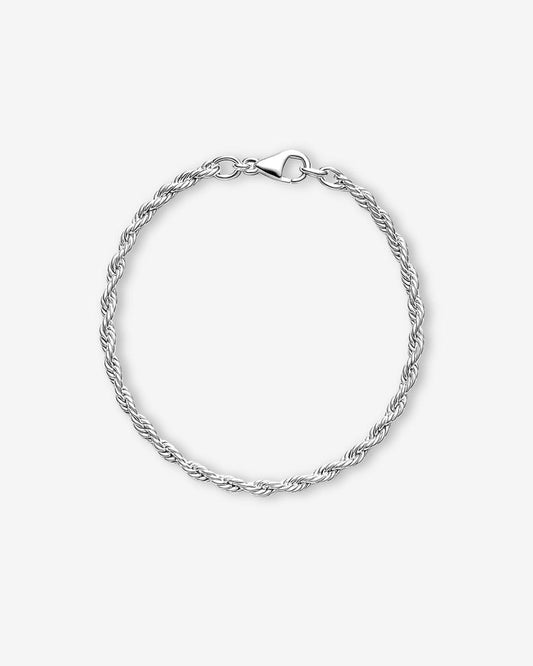 Silverarmband till herr med rep kedja i 925 silver