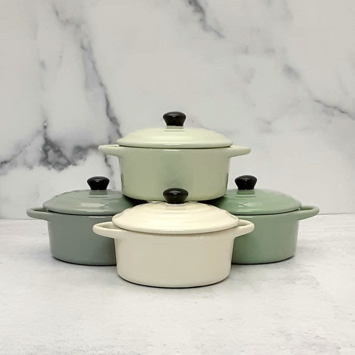 Mini Stoneware Baker with Lid, 4 colors