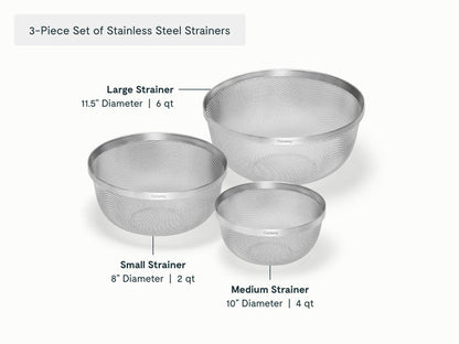 Mixing Bowl & Strainer Set