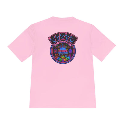 Moisture-Wicking Tee — "Stack Chips Not Charges" Crime Con 26'