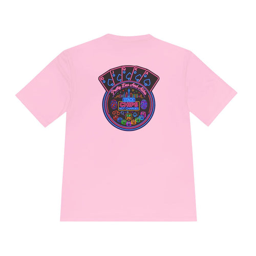 Moisture-Wicking Tee — "Stack Chips Not Charges" Crime Con 26'