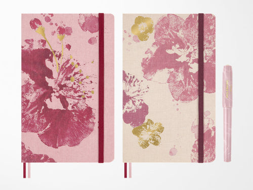 Moleskine Limited Edition Sakura 2026 Creative Set, Blossom Fabric Ruled/Blank Notebook