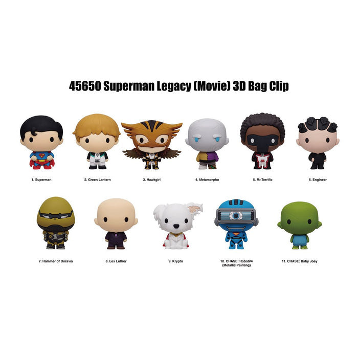 Monogram Superman - 2025 Movie Characters - 1pc 3D Figure Bag Clip Blind Bag