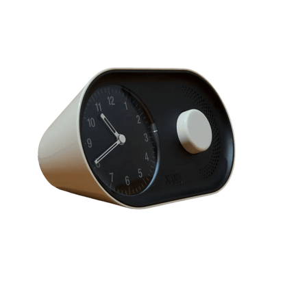 Pearl White Custom Nanu Arc Alarm Clock - Corporate Gifts