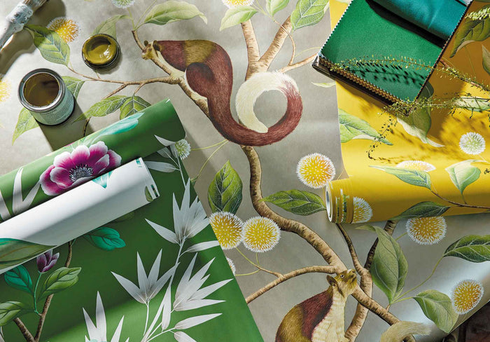 Nellie wallpaper - Gilver/Meadow - Diane Hill