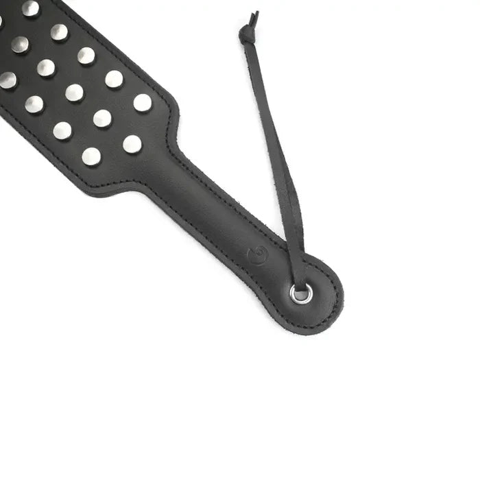 Noir Sovereign Heavy Leather Studded Paddle