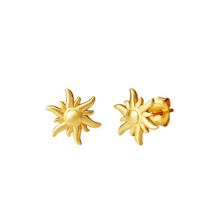 Ohrstecker Sonne gold