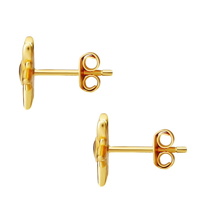 Ohrstecker Sonne gold