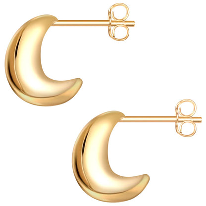 Ohrstecker Tropfen gold