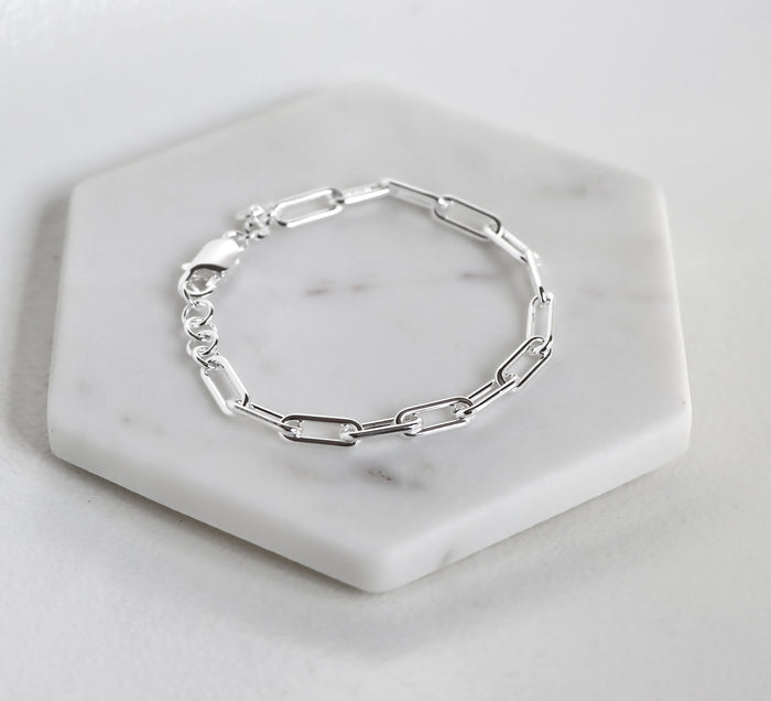 Paperclip Kedja Armband | 925 silver
