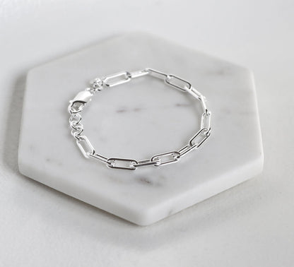 Paperclip Kedja Armband | 925 silver
