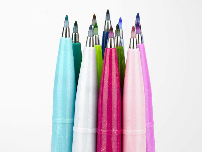 Pentel Sign Pen Brush - Set of 6 Dark Pastels
