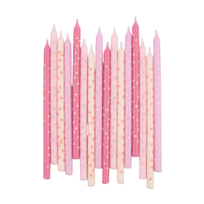Meri Meri Pink Stars Candles