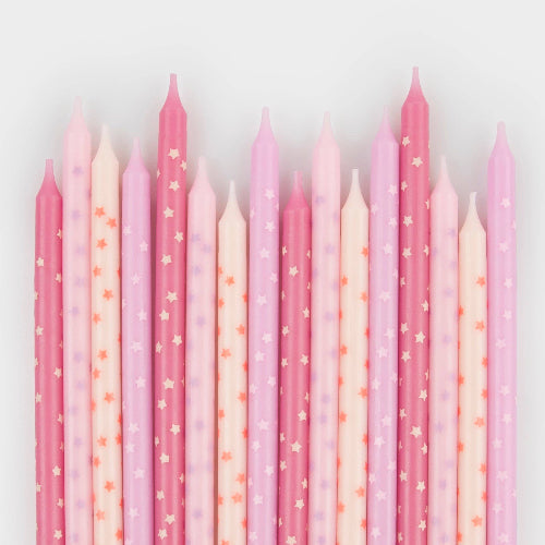 Meri Meri Pink Stars Candles