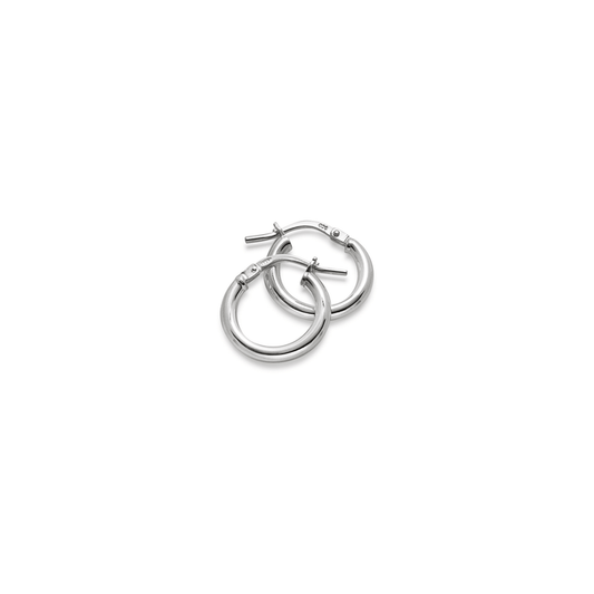 Plain Hoops Small 17 mm | 925 silver