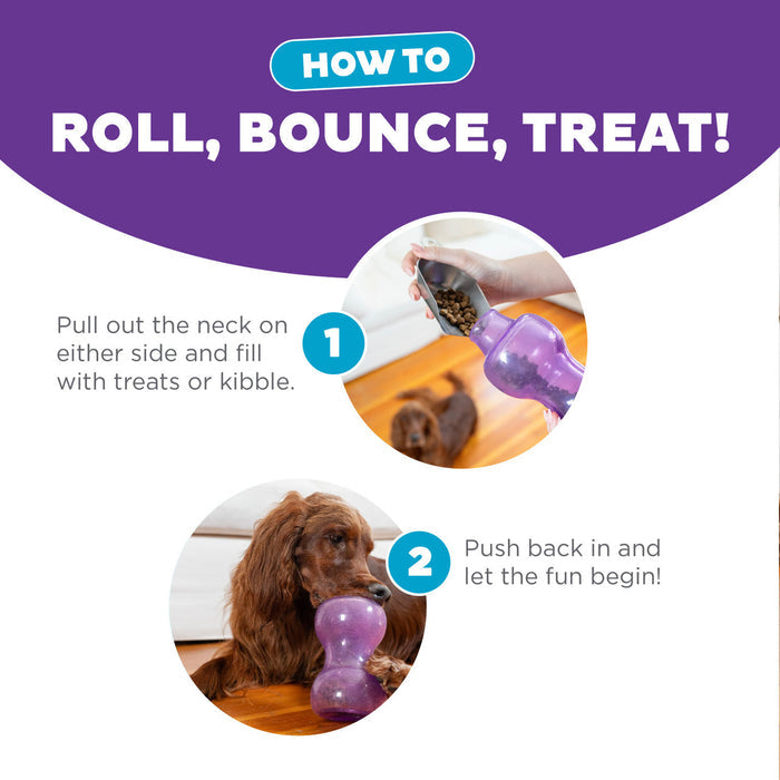 Planet Dog Orbee Tuff  Double Snoop Interactive Treat Dispensing Dog Toy Purple - Dog.Dog.Cat.