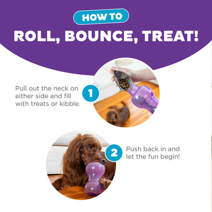 Planet Dog Orbee Tuff  Double Snoop Interactive Treat Dispensing Dog Toy Purple - Dog.Dog.Cat.