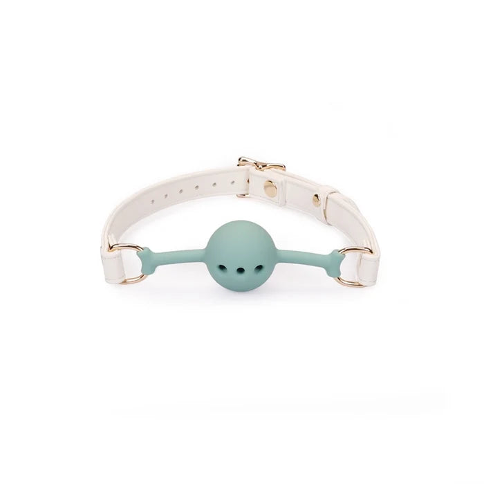 Plush Velour Creamy  Ball Gag