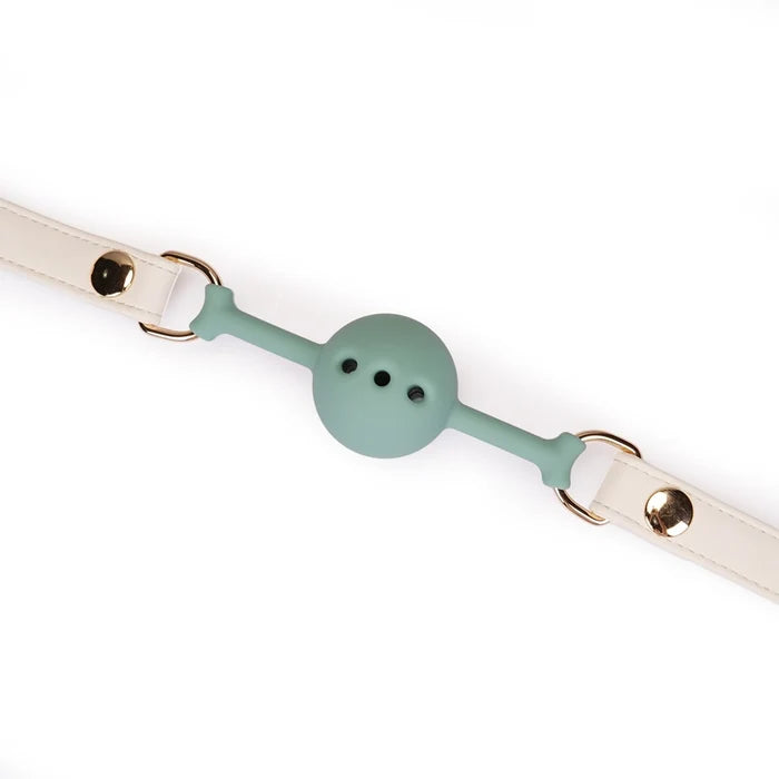 Plush Velour Creamy  Ball Gag