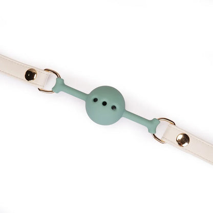 Plush Velour Creamy  Ball Gag