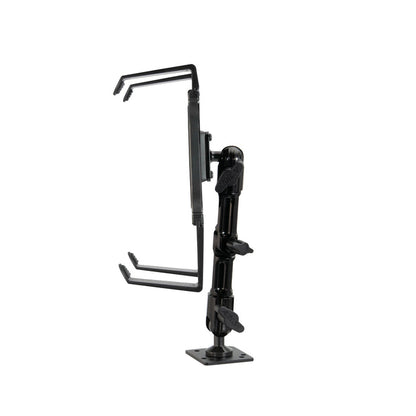 Portable Mobile Printer Car Truck Drill Base Mount for Zebra, Epson, Brother Printers with an adjustable holder and mounting base—perfect for securely holding portable printers in vehicles during mobile use.