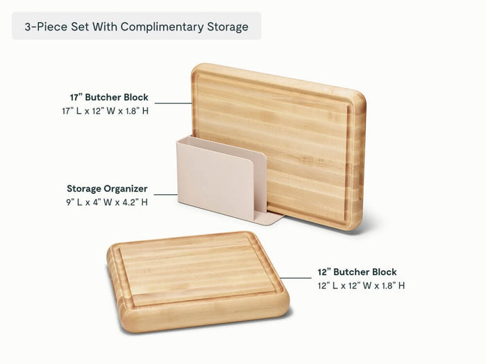 Prep & Serve Butcher Block Set