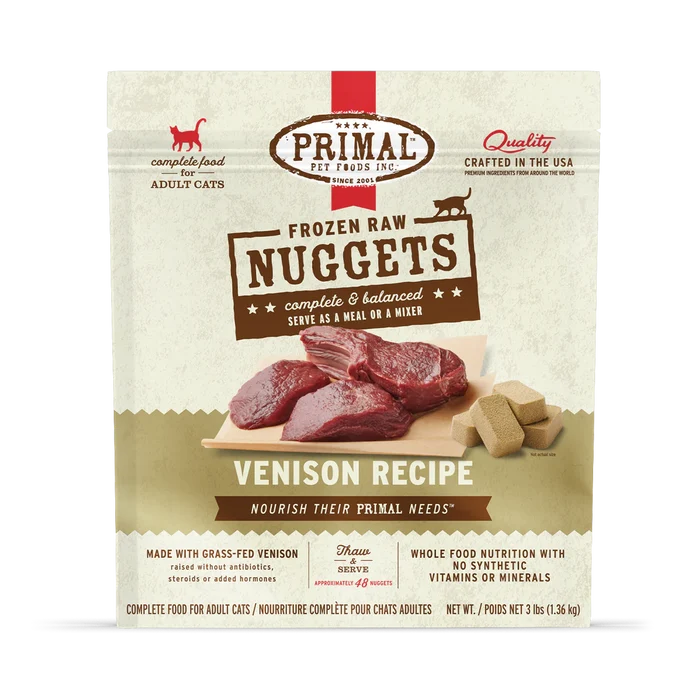 Primal Frozen Raw Cat Food - Turkey, Rabbit, Quail, Pork, Pheasant, Duck, Beef/Salmon - Dog.Dog.Cat.