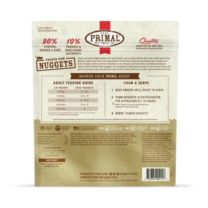 Primal Frozen Raw Cat Food - Turkey, Rabbit, Quail, Pork, Pheasant, Duck, Beef/Salmon - Dog.Dog.Cat.