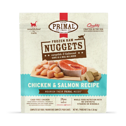 Primal Frozen Raw Cat Food - Turkey, Rabbit, Quail, Pork, Pheasant, Duck, Beef/Salmon - Dog.Dog.Cat.