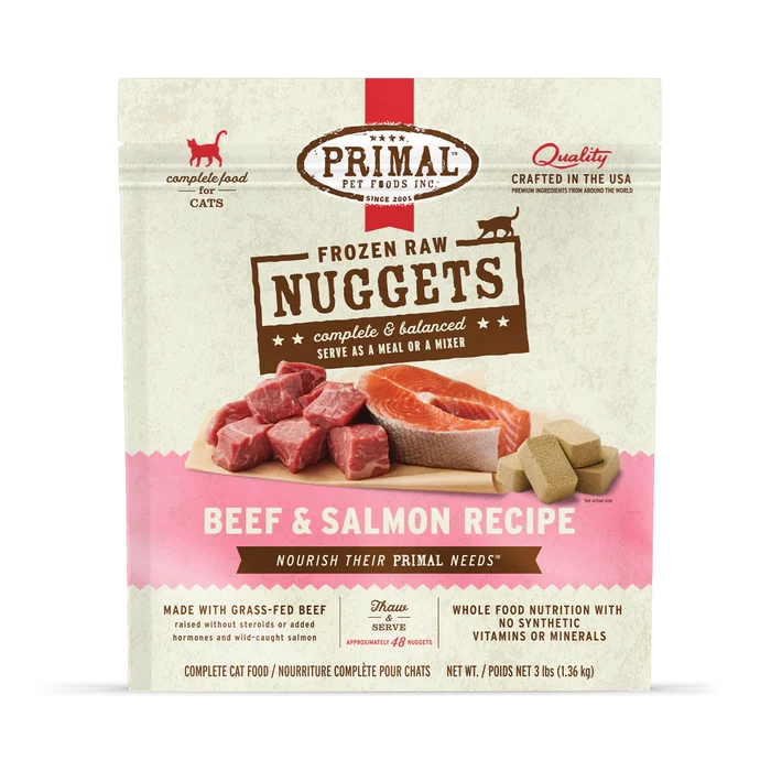 Primal Frozen Raw Cat Food - Turkey, Rabbit, Quail, Pork, Pheasant, Duck, Beef/Salmon - Dog.Dog.Cat.
