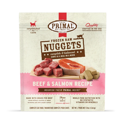 Primal Frozen Raw Cat Food - Turkey, Rabbit, Quail, Pork, Pheasant, Duck, Beef/Salmon - Dog.Dog.Cat.