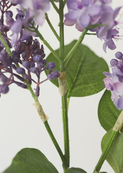 Purple Artificial Lilac Flower Stem - 34.5" - Sweet Water Decor - Faux Plant