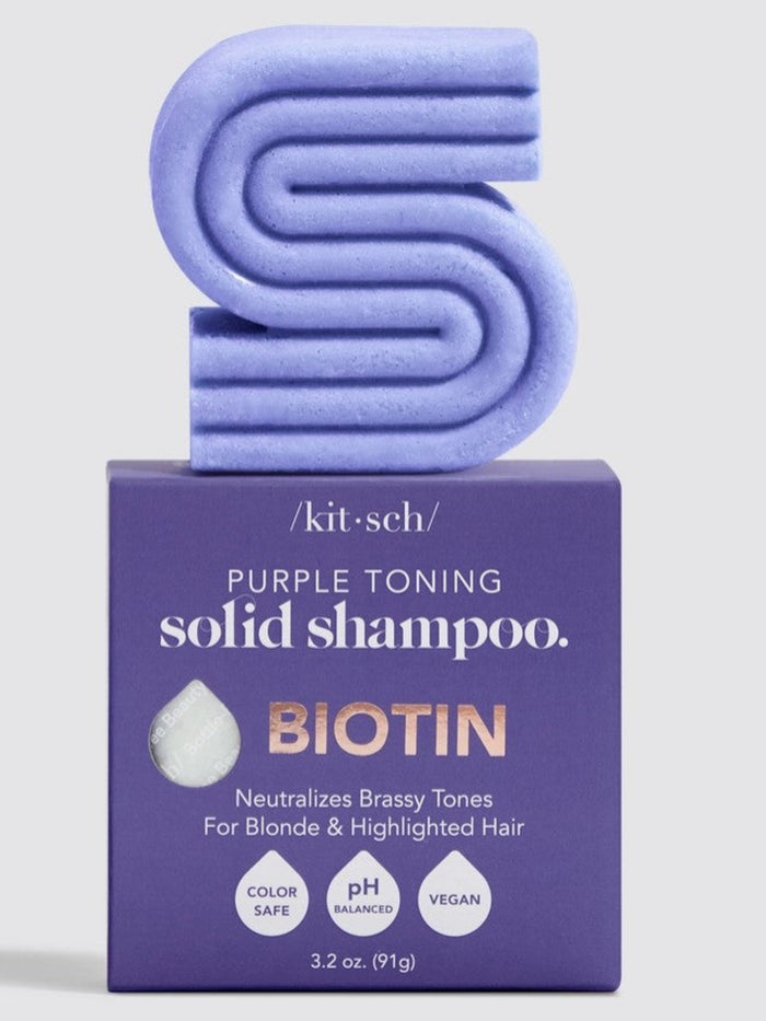 Purple Toning Solid Shampoo Bar